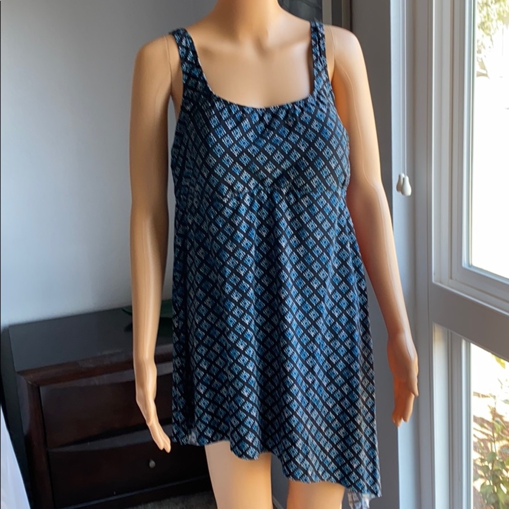 COASTAL BLUE Scoop Neck Tankini